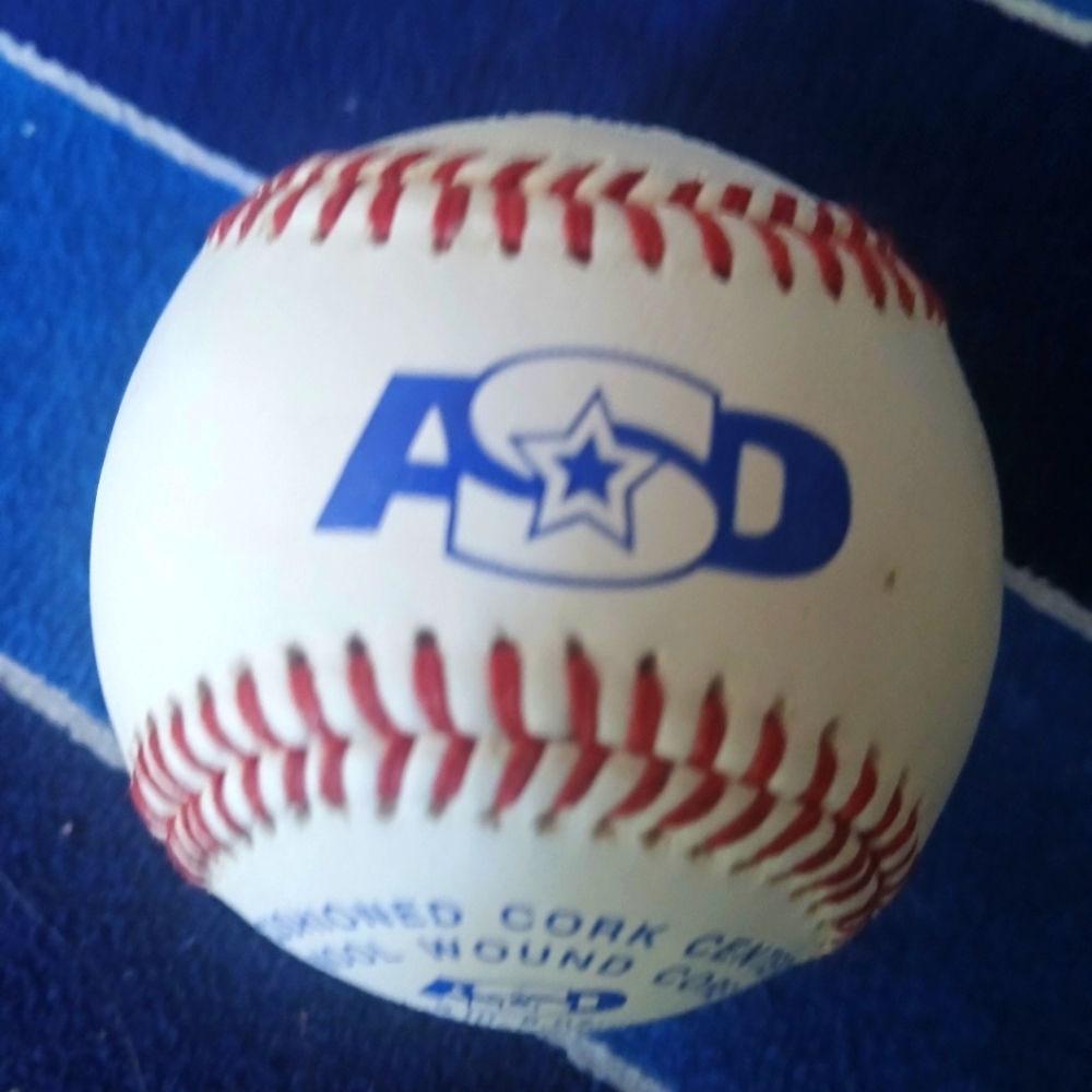 ASD Baseball with Red Stitching Cork Center Wool Core Sports Games